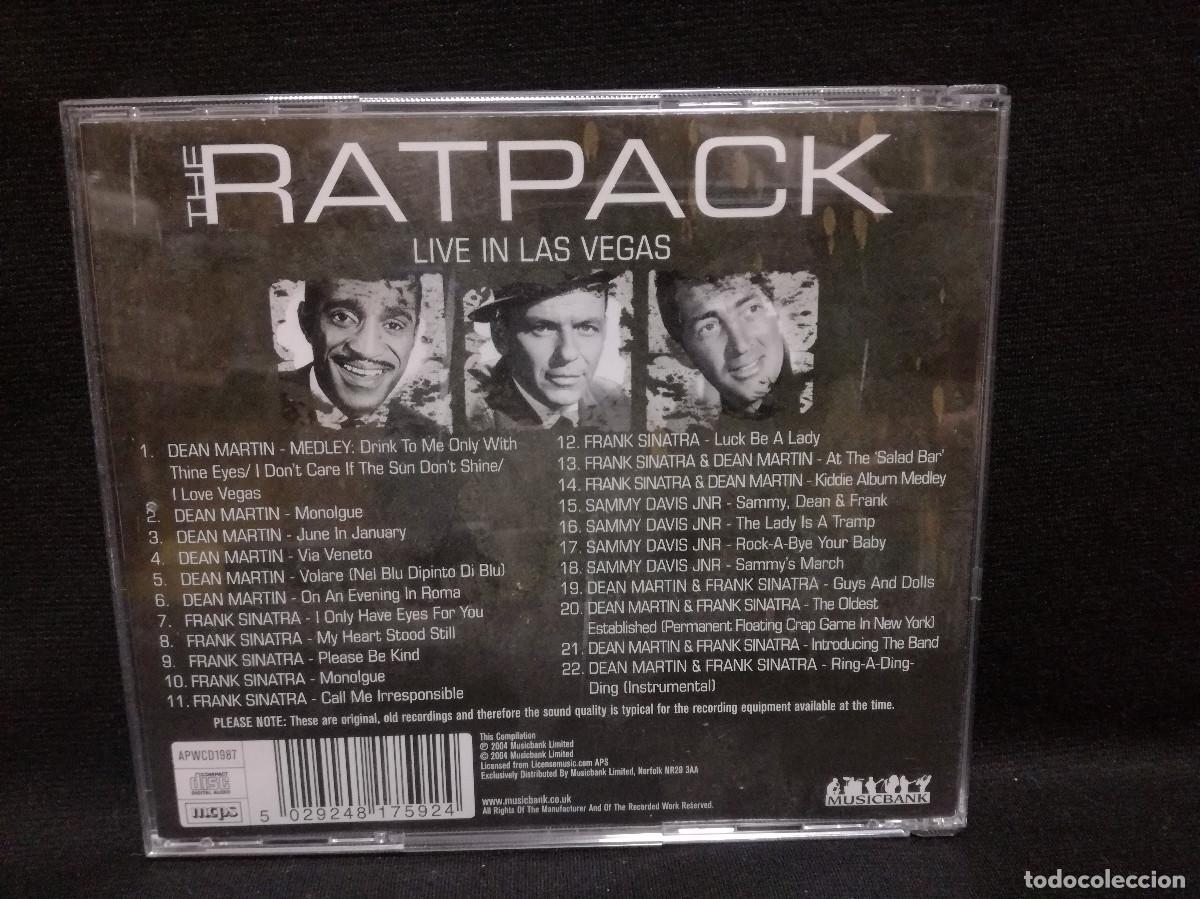 CDs de m&uacute;sica: CD - THE RATPACK - LIVE IN LAS VEGAS - Foto 2