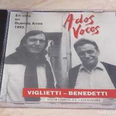 CDs de Música: VIGLIETTI-BENEDETTI / A DOS VOCES / EN VIVO EN BUENOS AIRES / CD-8 TEMAS / IMPECABLE