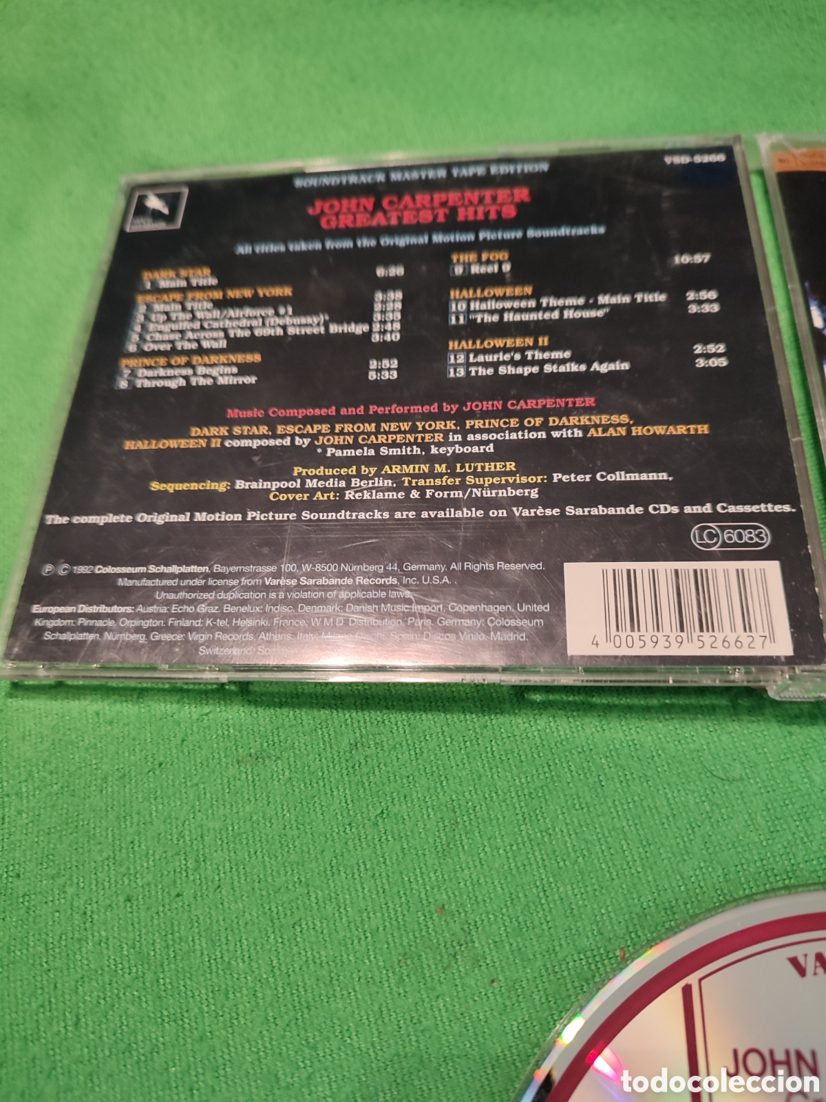 CDs de m&uacute;sica: John Carpenter - Greatest hits - Foto 3