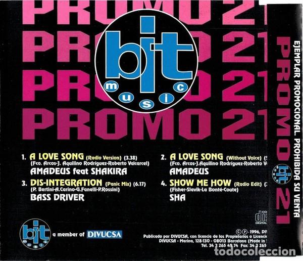 CDs de m&uacute;sica: Various &ndash; Promo Bit 21 - CD SINGLE PROMO - Foto 2