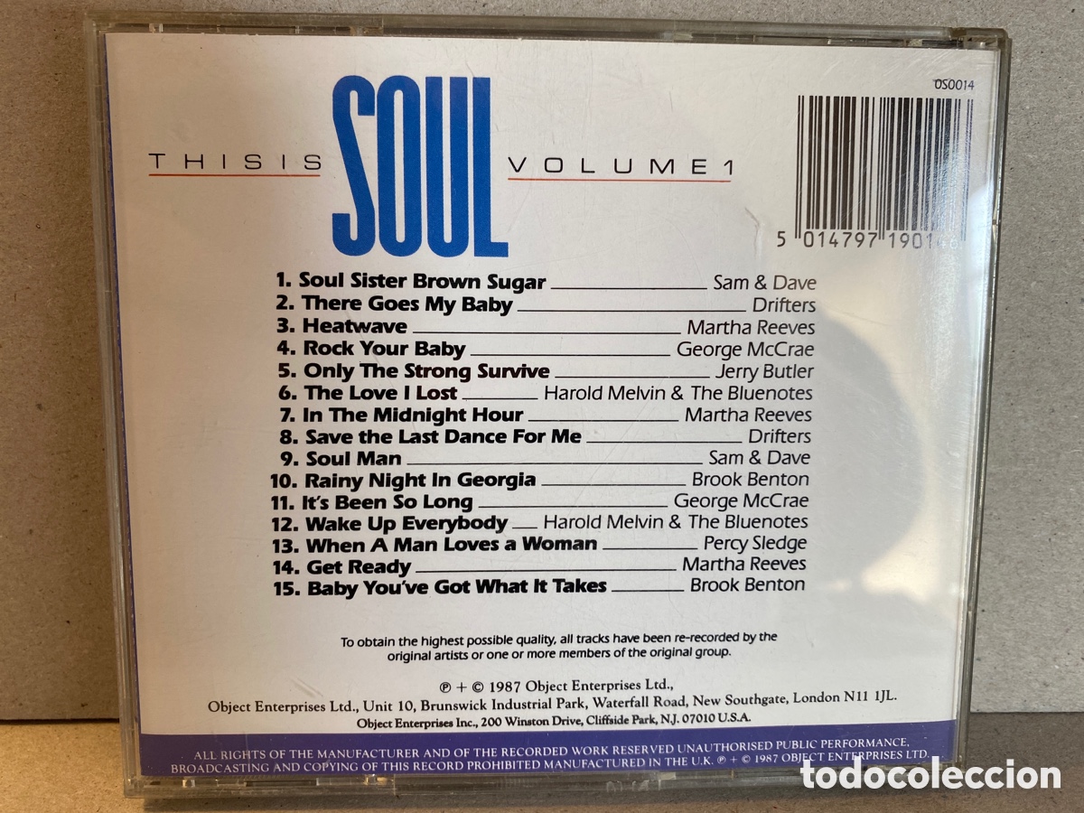 CDs de m&uacute;sica: This Is Soul Volume &middot; 1 (CD, Comp) - Foto 2