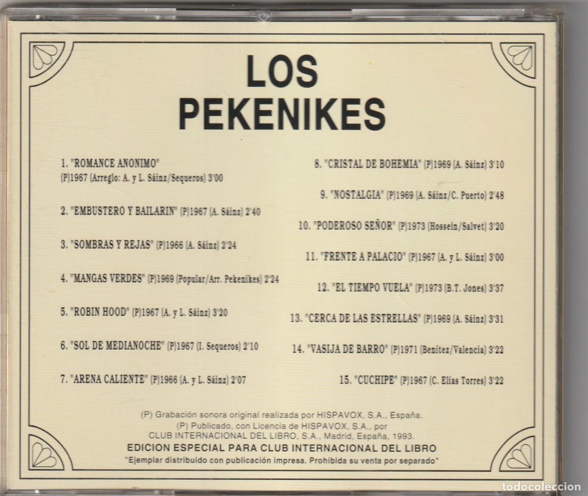CDs de m&uacute;sica: LOS PEKENIKES (CD HISPAVOX 1993) - Foto 2