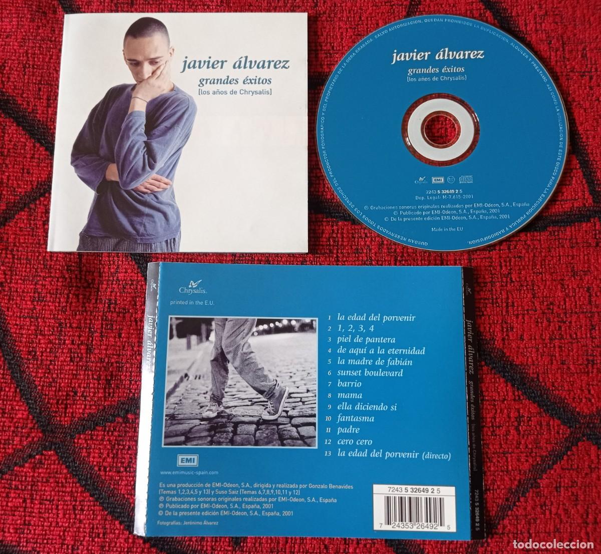 CDs de m&uacute;sica: JAVIER ALVAREZ ** Grandes Exitos (Los A&ntilde;os de Chrysalis) ** CD 2001 - Foto 1