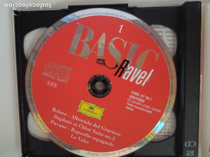 CDs de m&uacute;sica: REVEL - BASIC - BOLERO - RAPSODIE ESPAGNOLE - ALBORADA - 2CD,S - Foto 3