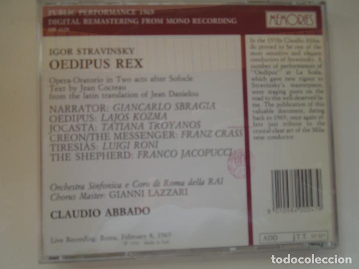 CDs de m&uacute;sica: STRAVINSKY - OEDIPUS REX - CLAUDIO ABBADO - CD - Foto 3