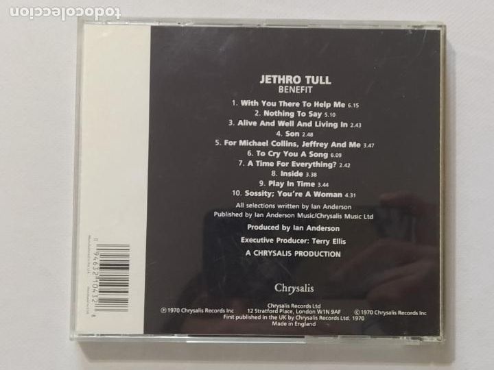 CDs de m&uacute;sica: CD JETHRO TULL - BENEFIT (276w) - Foto 2