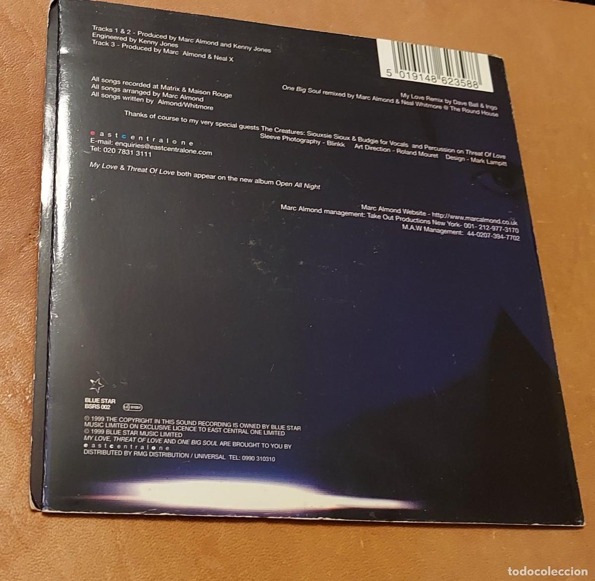 CDs de m&uacute;sica: Marc Almond &ndash; My Love - CD SINGLE - Foto 4