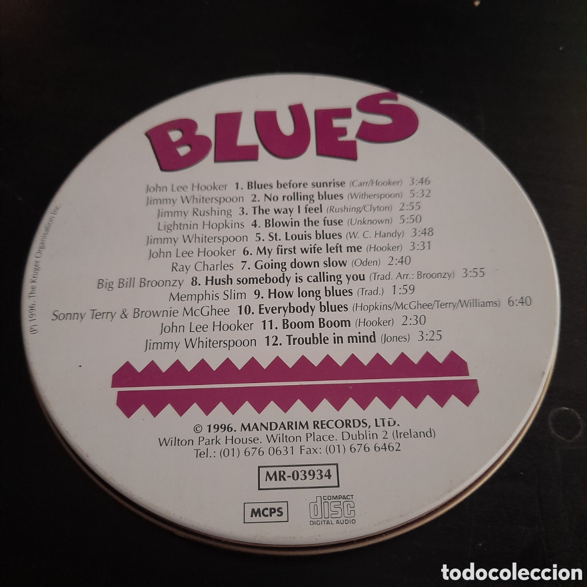 CDs de m&uacute;sica: Various &ndash; Blues. CD, Compilation, Tin 1996 - Foto 4