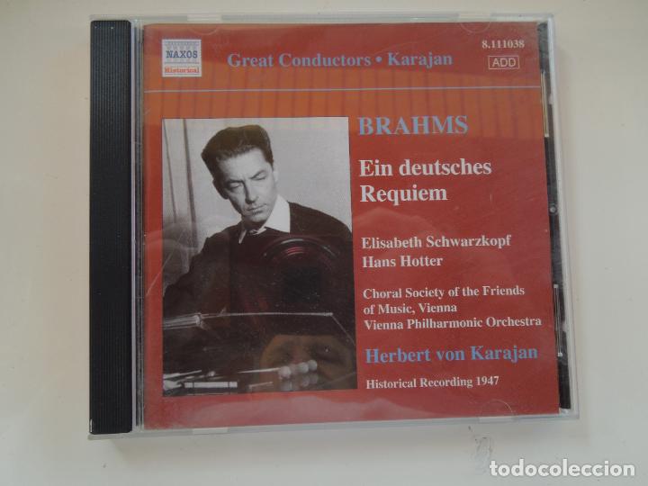CDs de m&uacute;sica: BRAHMS -EIN DEUTSCHES REQUIEM - HERBERT VON KARAJAN - CD - Foto 1