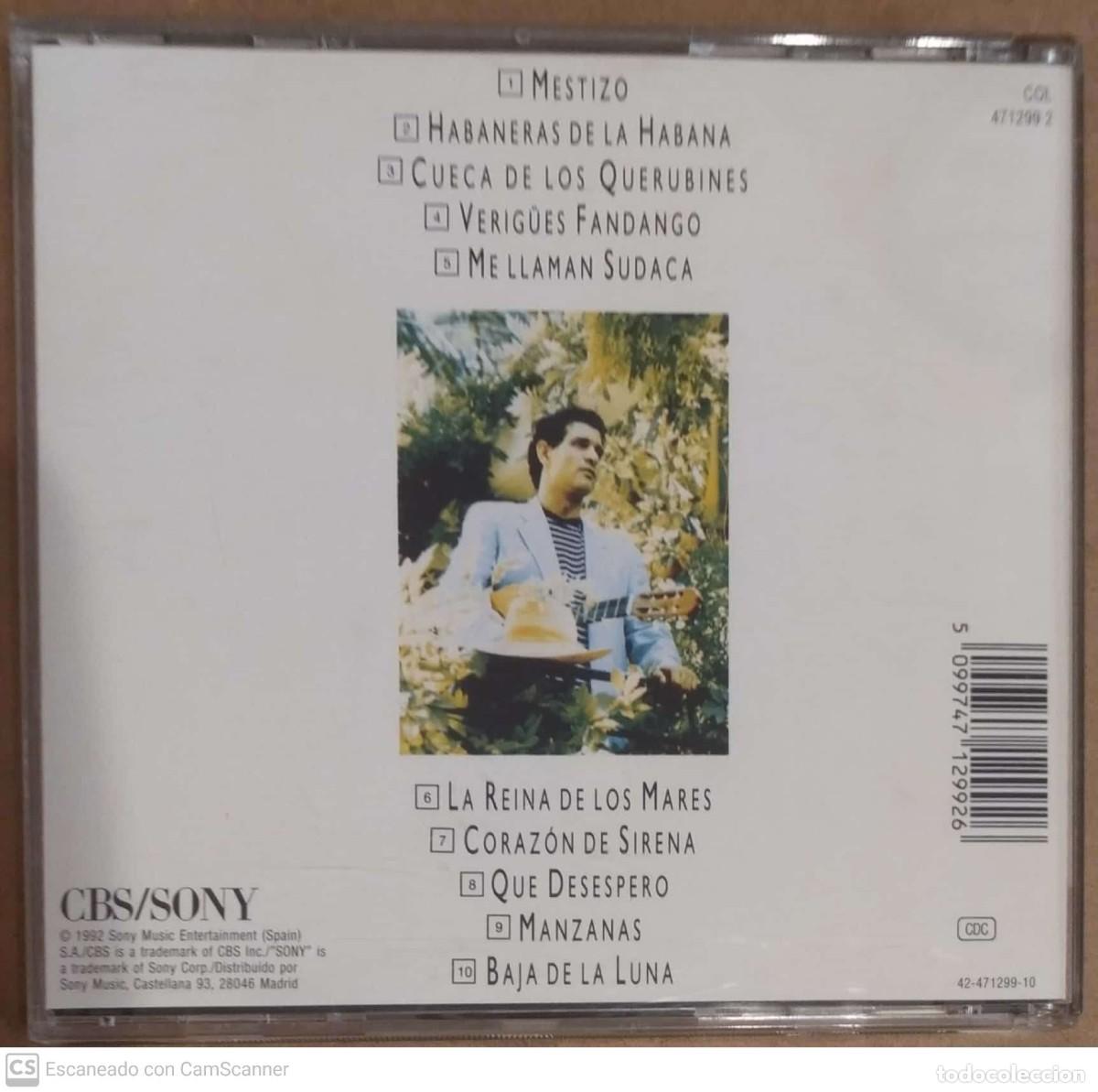 CDs de m&uacute;sica: CARLOS CANO (MESTIZO) CD 1992 - Foto 2