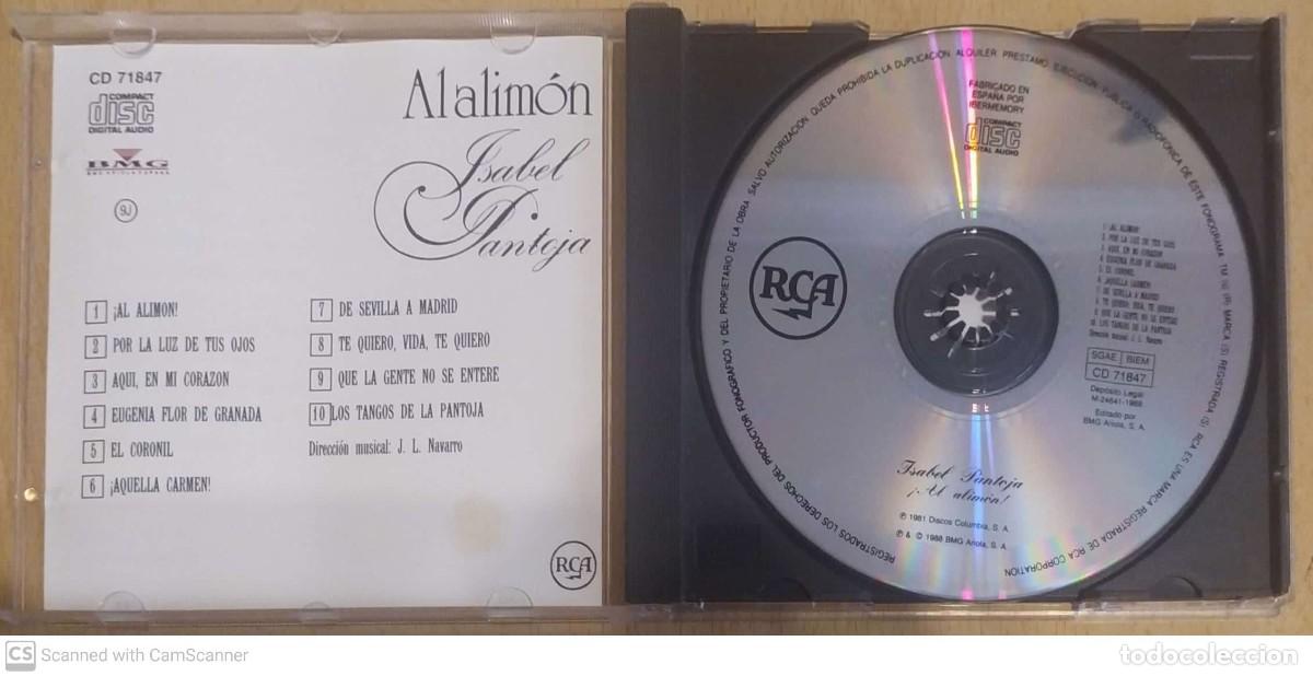 CDs de m&uacute;sica: ISABEL PANTOJA (AL ALIMON) CD 1988 - Foto 3