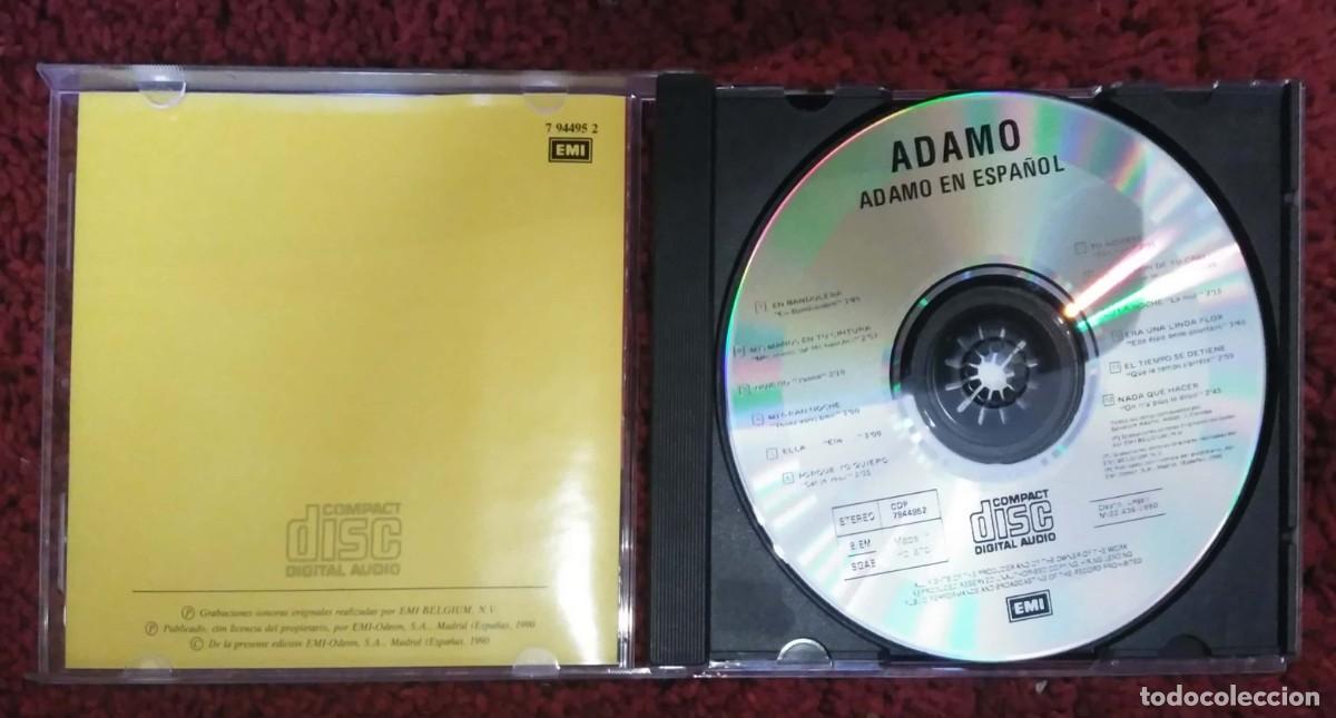 CDs de m&uacute;sica: ADAMO (ADAMO CANTA EN ESPA&Ntilde;OL) CD 1990 - Foto 3
