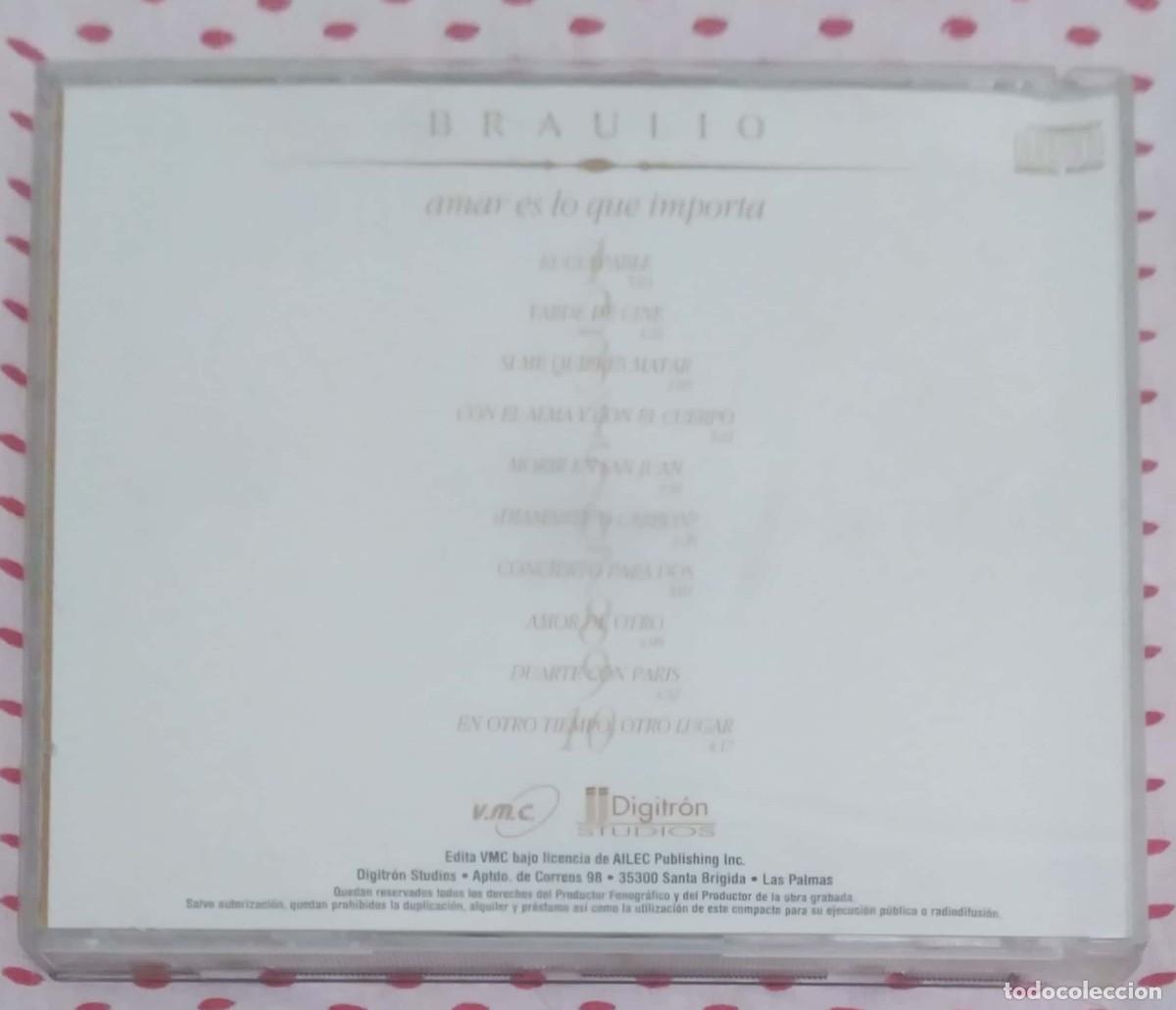 CDs de m&uacute;sica: BRAULIO (AMAR ES LO QUE IMPORTA) CD 1996 - Foto 2