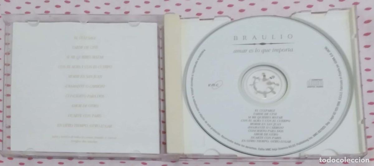 CDs de m&uacute;sica: BRAULIO (AMAR ES LO QUE IMPORTA) CD 1996 - Foto 3