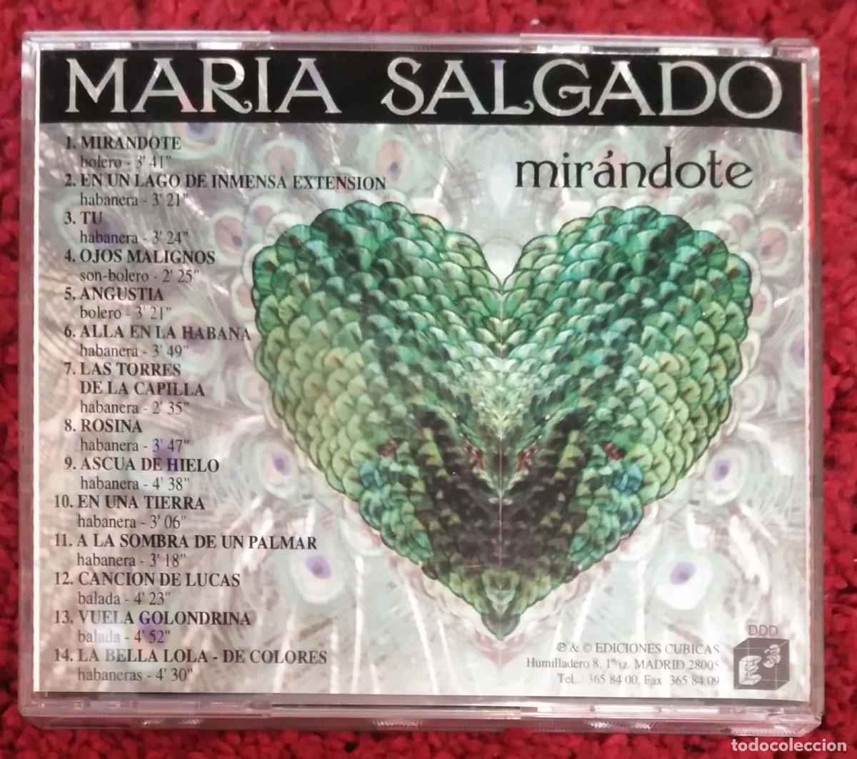 CDs de m&uacute;sica: MARIA SALGADO (MIRANDOTE) CD 1993 - 1&ordf; Edici&oacute;n - Foto 2