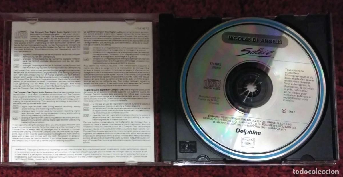 CDs de m&uacute;sica: NICOLAS DE ANGELIS (SOLEIL) CD 1987 Edici&oacute;n Francesa - Foto 3
