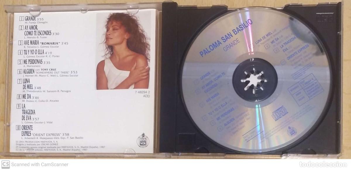 CDs de m&uacute;sica: PALOMA SAN BASILIO (GRANDE) CD 1987 - Foto 3