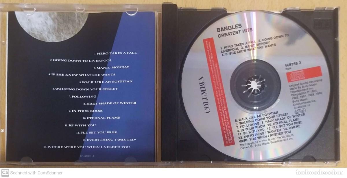 CDs de m&uacute;sica: BANGLES (GREATEST HITS) CD 1990 - Foto 3