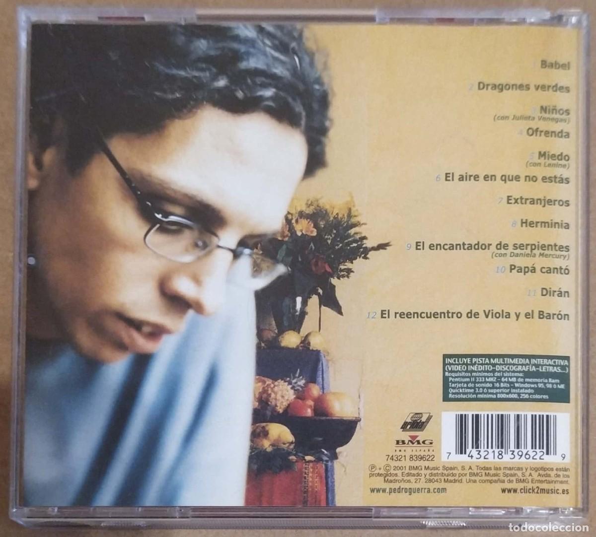 CDs de m&uacute;sica: PEDRO GUERRA (OFRENDA) CD 2001 - Foto 2