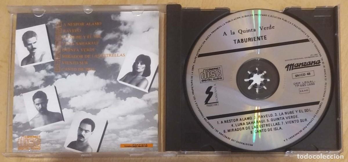 CDs de m&uacute;sica: TABURIENTE (A LA QUINTA VERDE) CD 1990 - Foto 3
