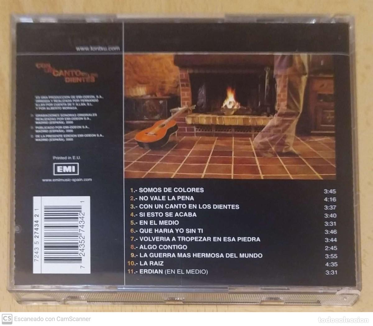 CDs de m&uacute;sica: TONTXU (CON UN CANTO EN LOS DIENTES) CD 2000 - Foto 2