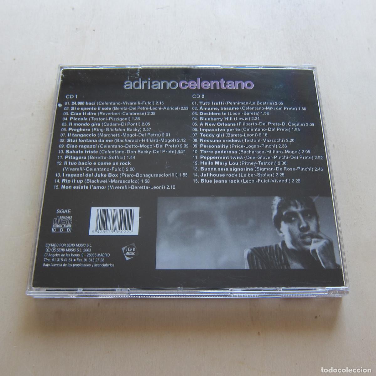 CDs de m&uacute;sica: ADRIANO CELENTANO (SEND MUSIC) 2 CD - Foto 4
