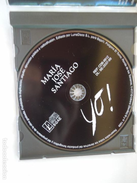CDs de m&uacute;sica: MARIA JOSE SANTIAGO - YO - CD - Foto 2
