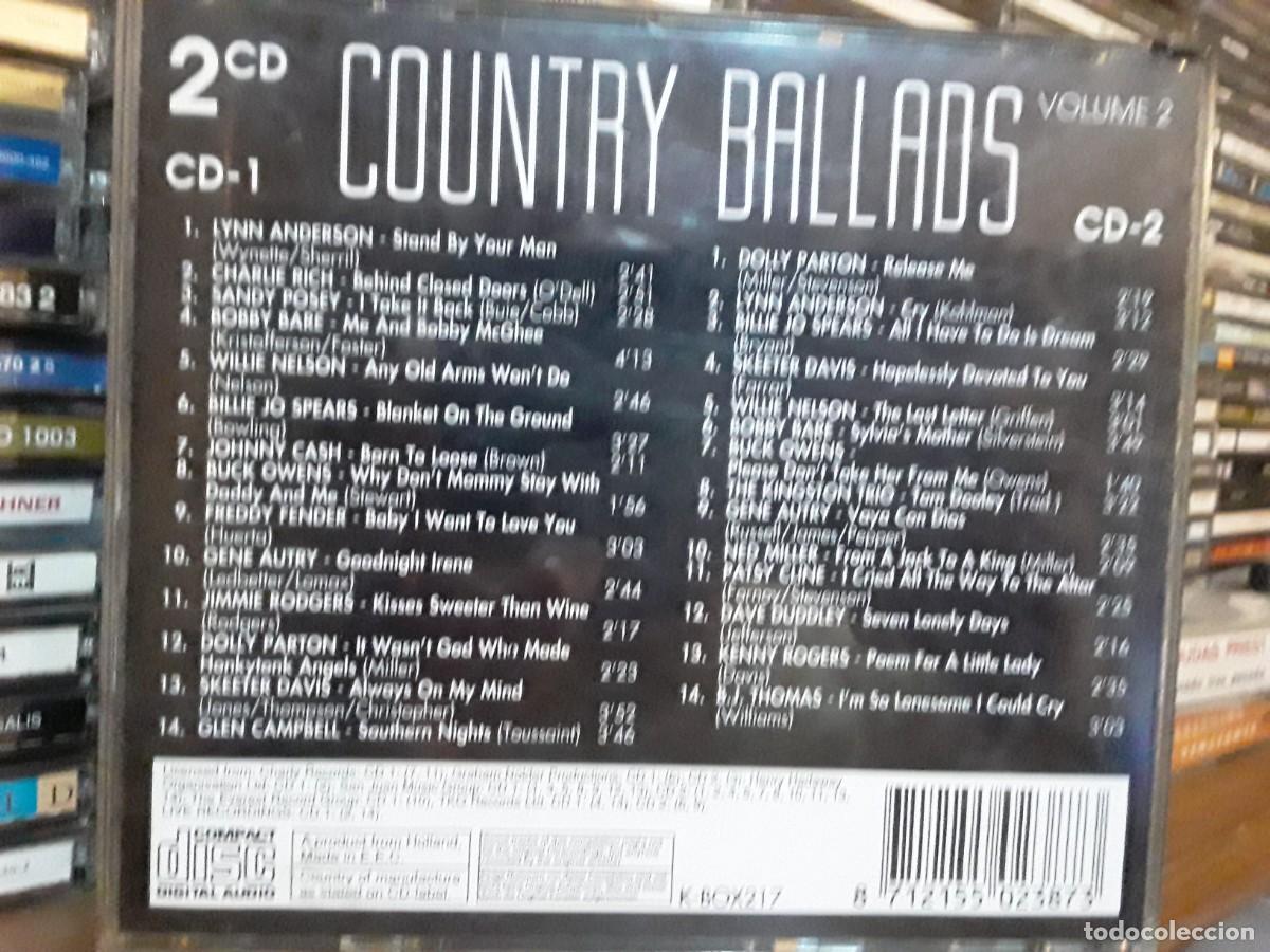 CDs de m&uacute;sica: Various - Country Ballads Volume 2 - 2CD - Foto 2