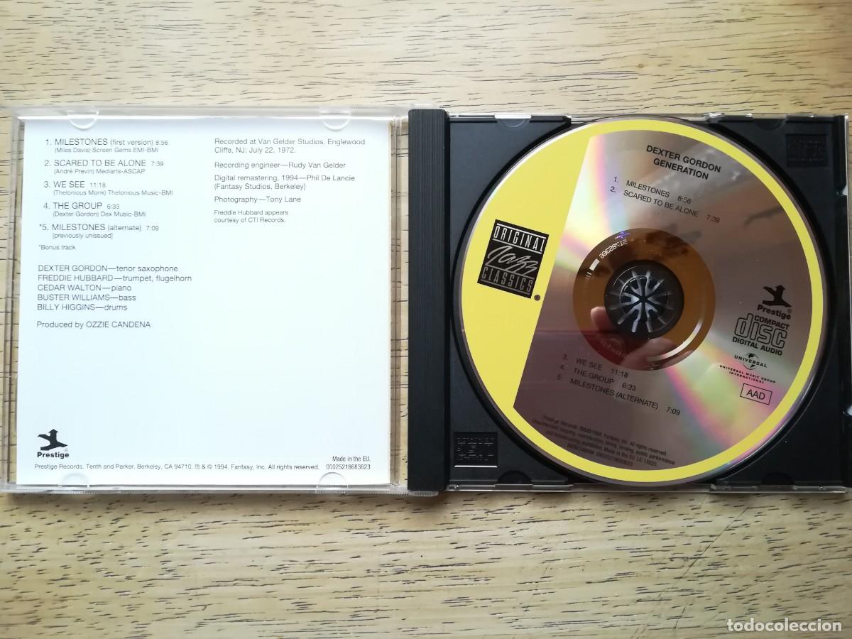 CDs de m&uacute;sica: Dexter Gordon. Generation. CD (tema extra) - Foto 3