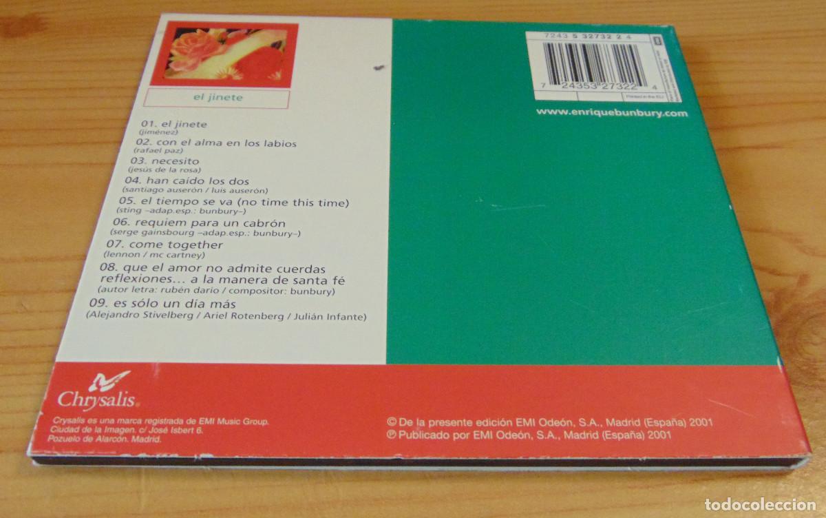 CDs de m&uacute;sica: Bunbury &ndash; El Jinete - CD DIGIPACK 2001 - Foto 4