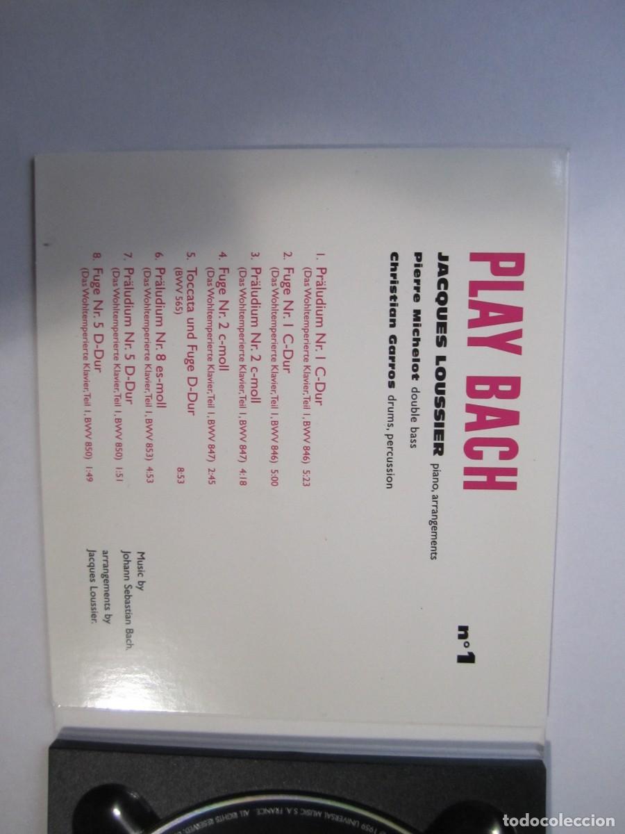 CDs de m&uacute;sica: CD Jacques Loussier- play bach n&ordm;1 - Foto 5