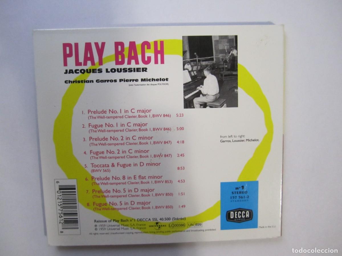 CDs de m&uacute;sica: CD Jacques Loussier- play bach n&ordm;1 - Foto 6