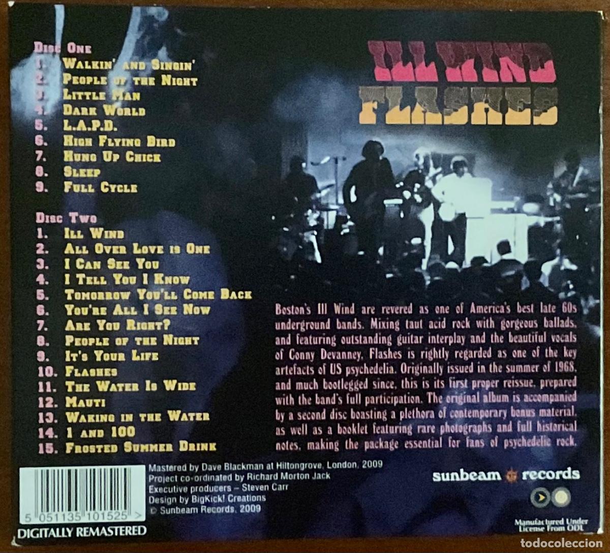 CDs de m&uacute;sica: ILL WIND - FLASHES. DIGIPACK, DOBLE CD, REMASTERIZADO - Foto 2