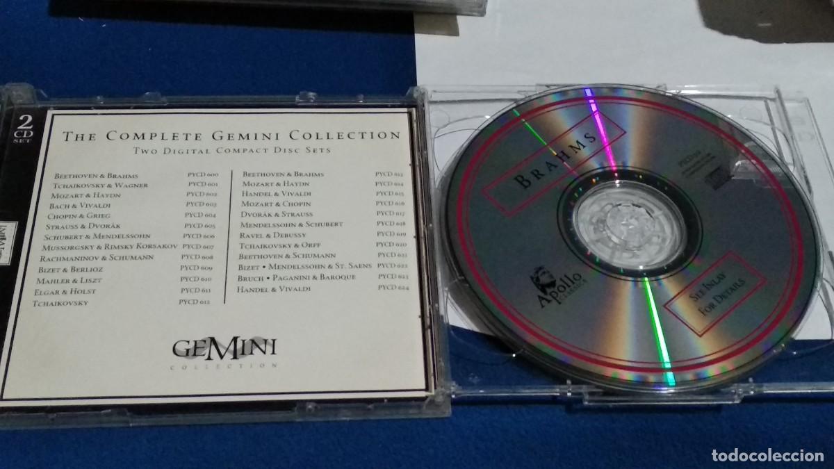 CDs de m&uacute;sica: BEETHOVEN Y BRAHMS - DOBLE CD 2 CDS - 1996 GEMINI - Foto 3