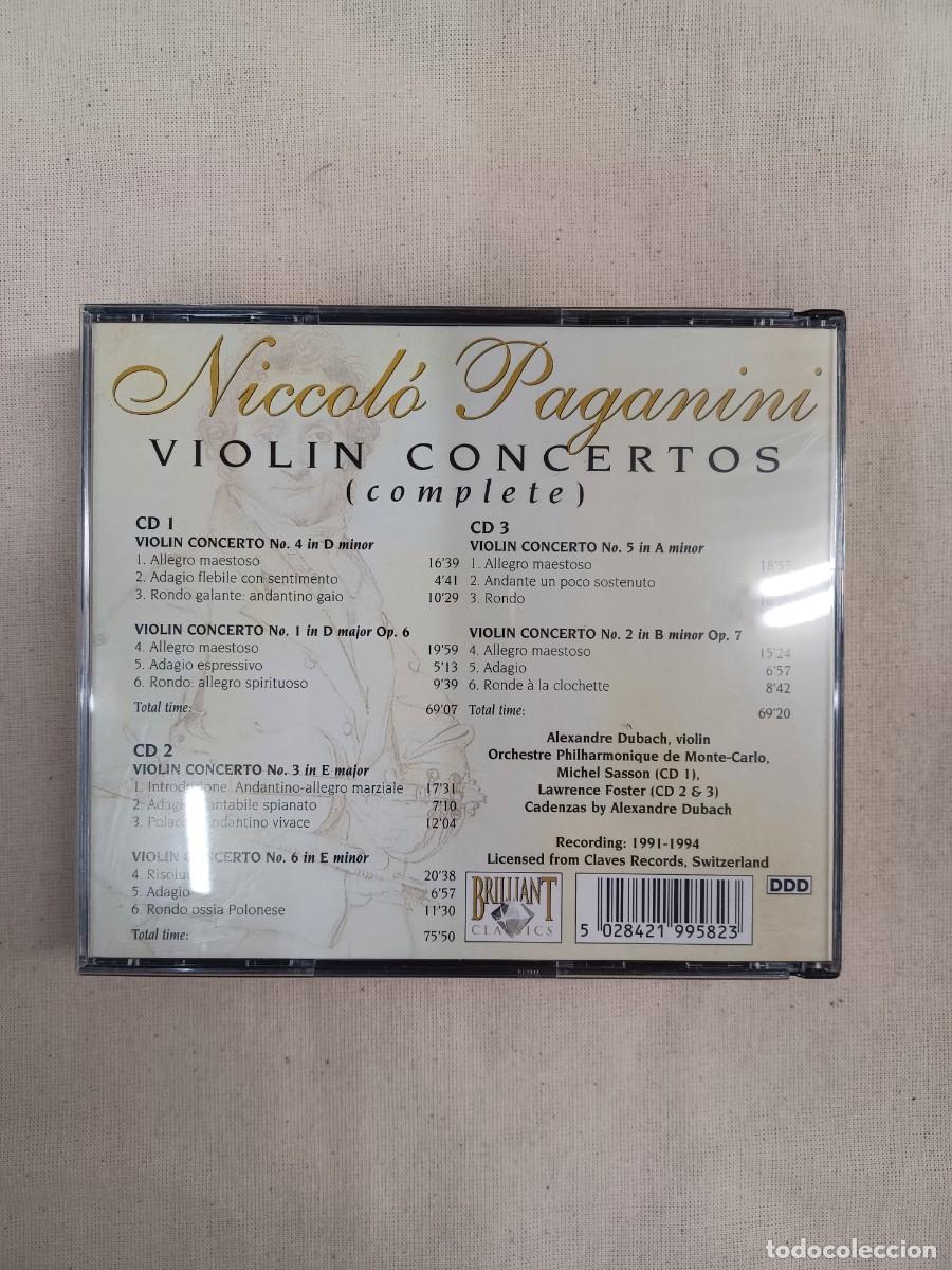 CDs de m&uacute;sica: PAGANINI VIOLIN CONCERTOS COMPLETE. 3 CD S - Foto 3