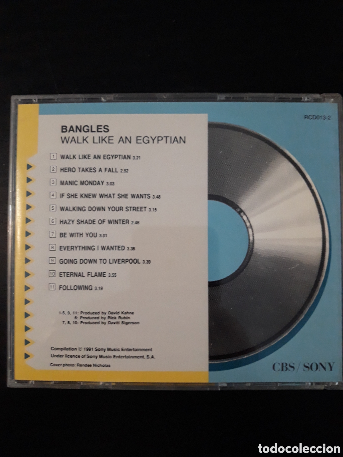 CDs de m&uacute;sica: Bangles&nbsp;&ndash;&nbsp;Walk Like An Egyptian. 1991, Espa&ntilde;a. CD,&nbsp;Compilation - Foto 4