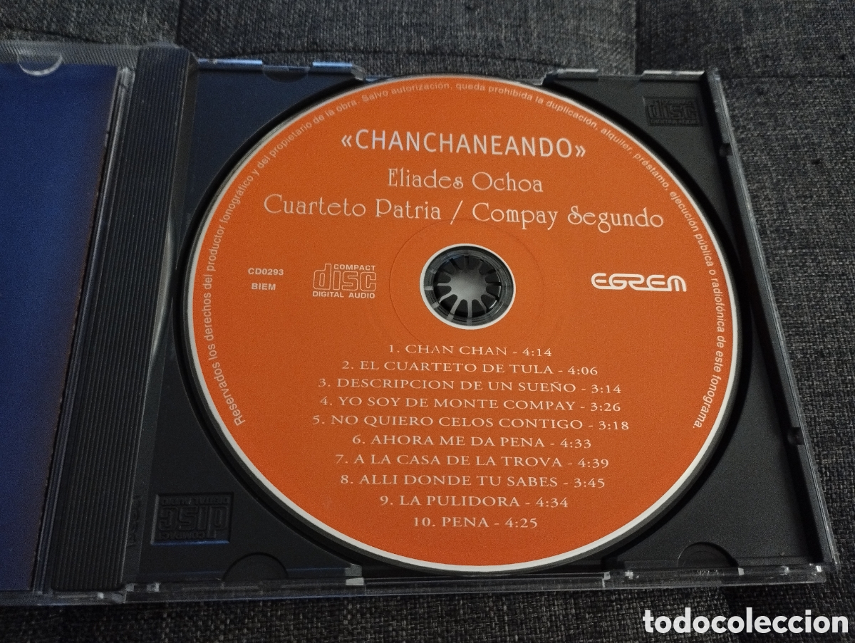 CDs de m&uacute;sica: CHANCHANEANDO. ELIADES OCHOA Y EL CUARTETO PATRIA (CD) - Foto 2