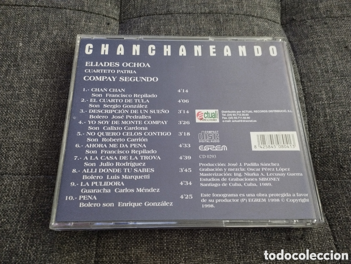 CDs de m&uacute;sica: CHANCHANEANDO. ELIADES OCHOA Y EL CUARTETO PATRIA (CD) - Foto 3