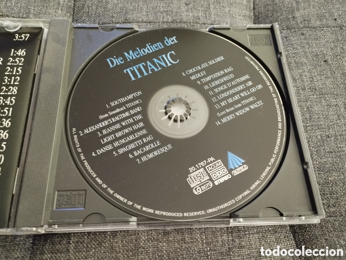 CDs de m&uacute;sica: DIE MELODIEN DER TITANIC (CD) - Foto 2