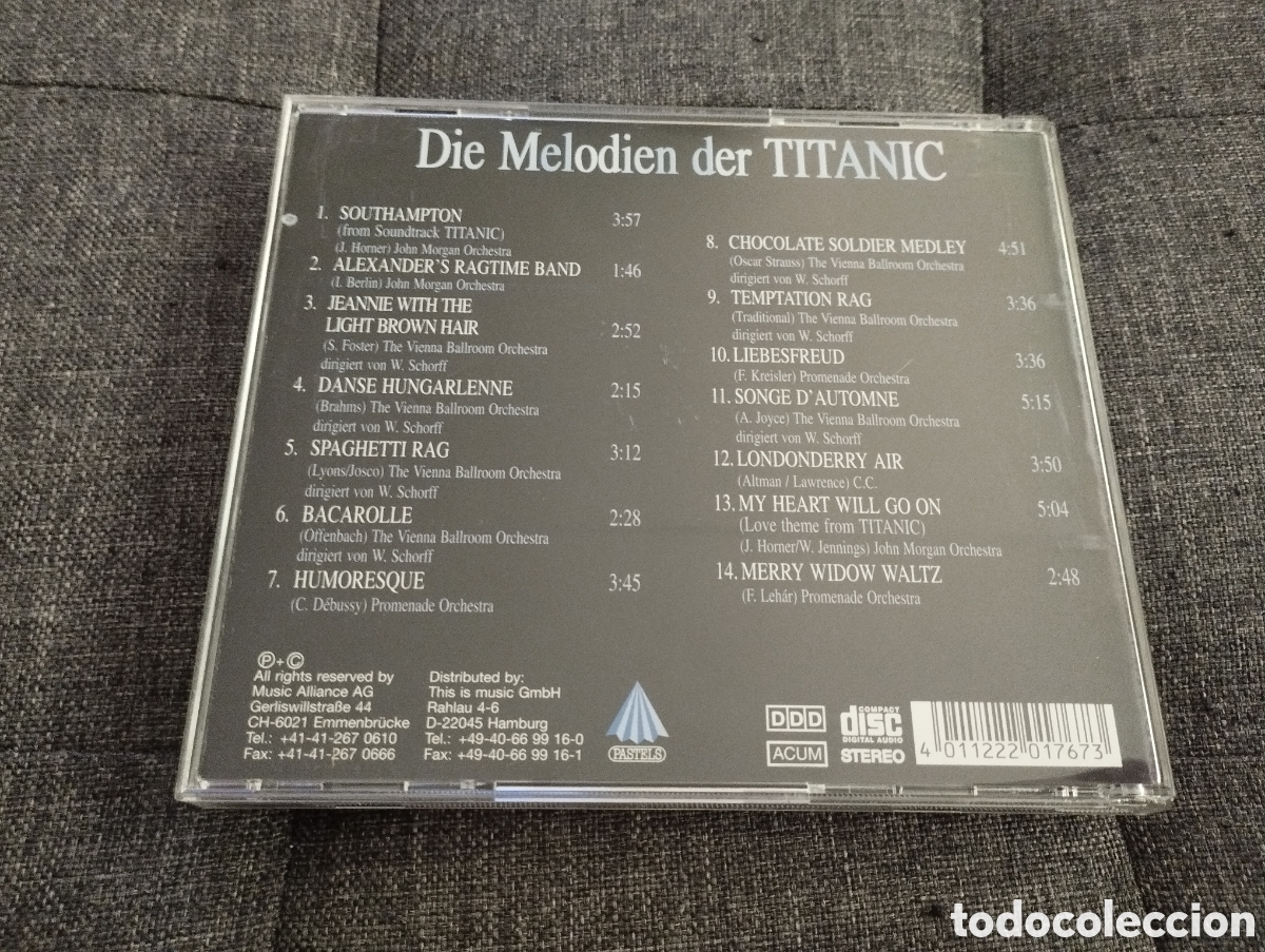 CDs de m&uacute;sica: DIE MELODIEN DER TITANIC (CD) - Foto 3