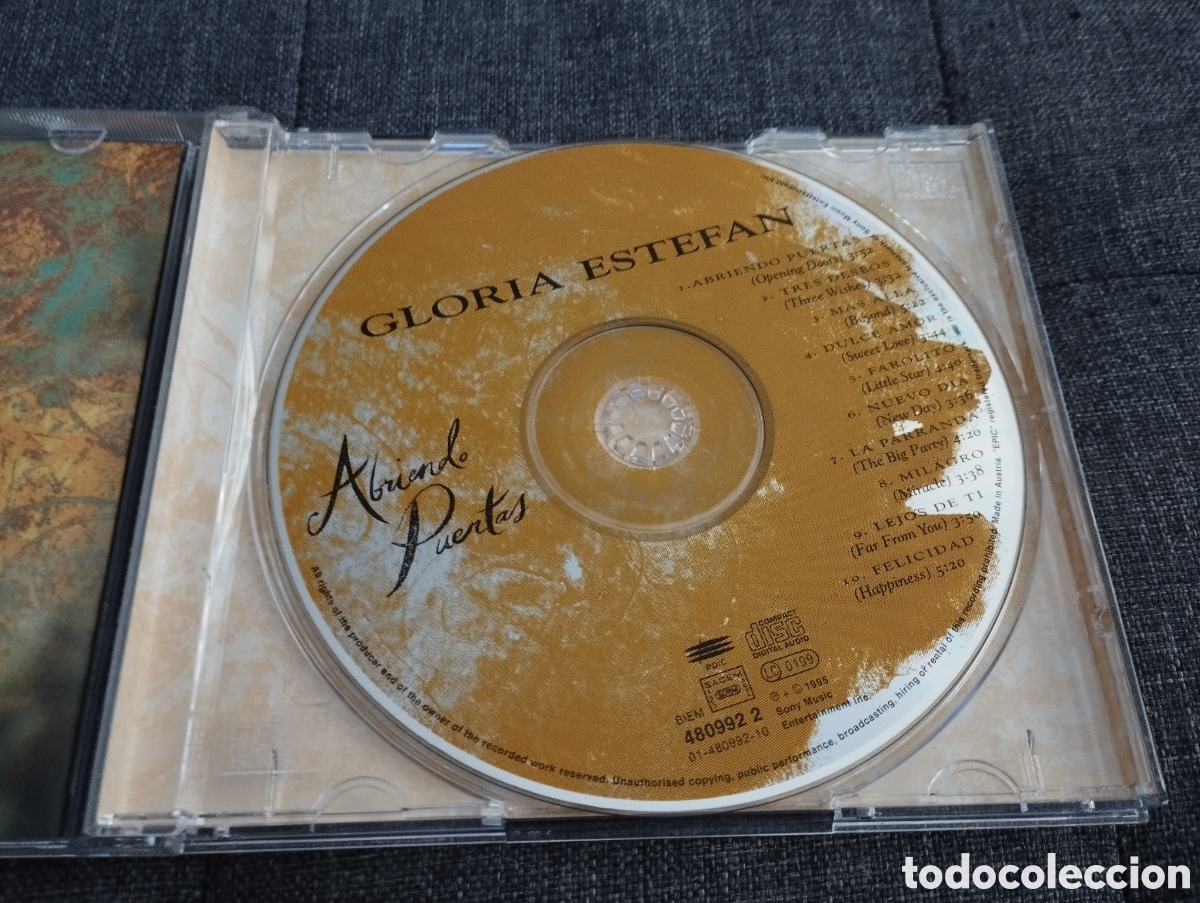 CDs de m&uacute;sica: GLORIA ESTEFAN. ABRIENDO PUERTAS (CD) - Foto 2