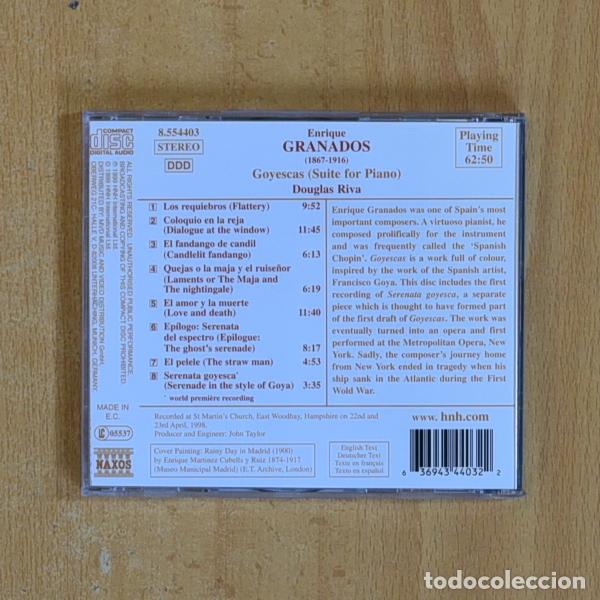 CDs de m&uacute;sica: GRANADOS - GOYESCAS - CD - Foto 2