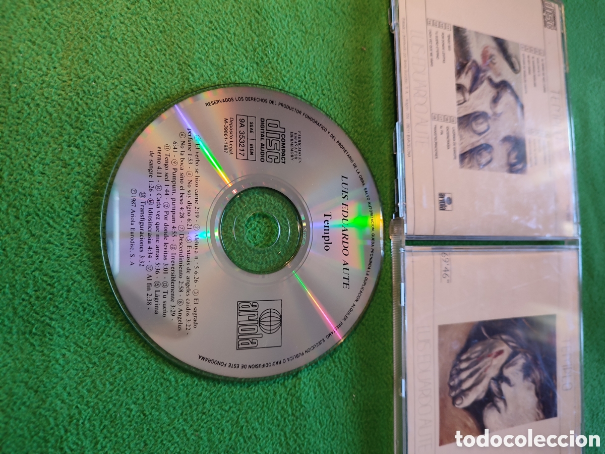 CDs de m&uacute;sica: Luis Eduardo Aute - Templo - Foto 2