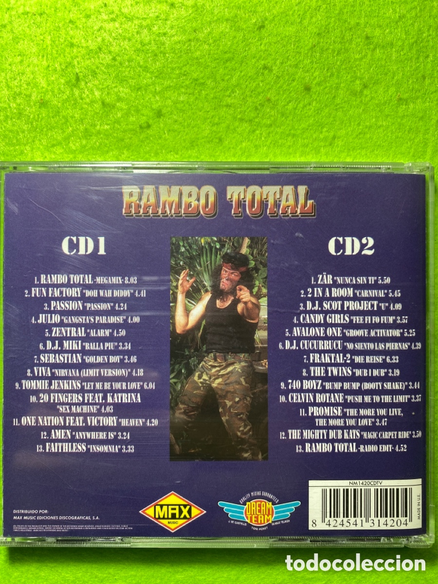 CDs de m&uacute;sica: Rambo total ( Doble cd) - Foto 2
