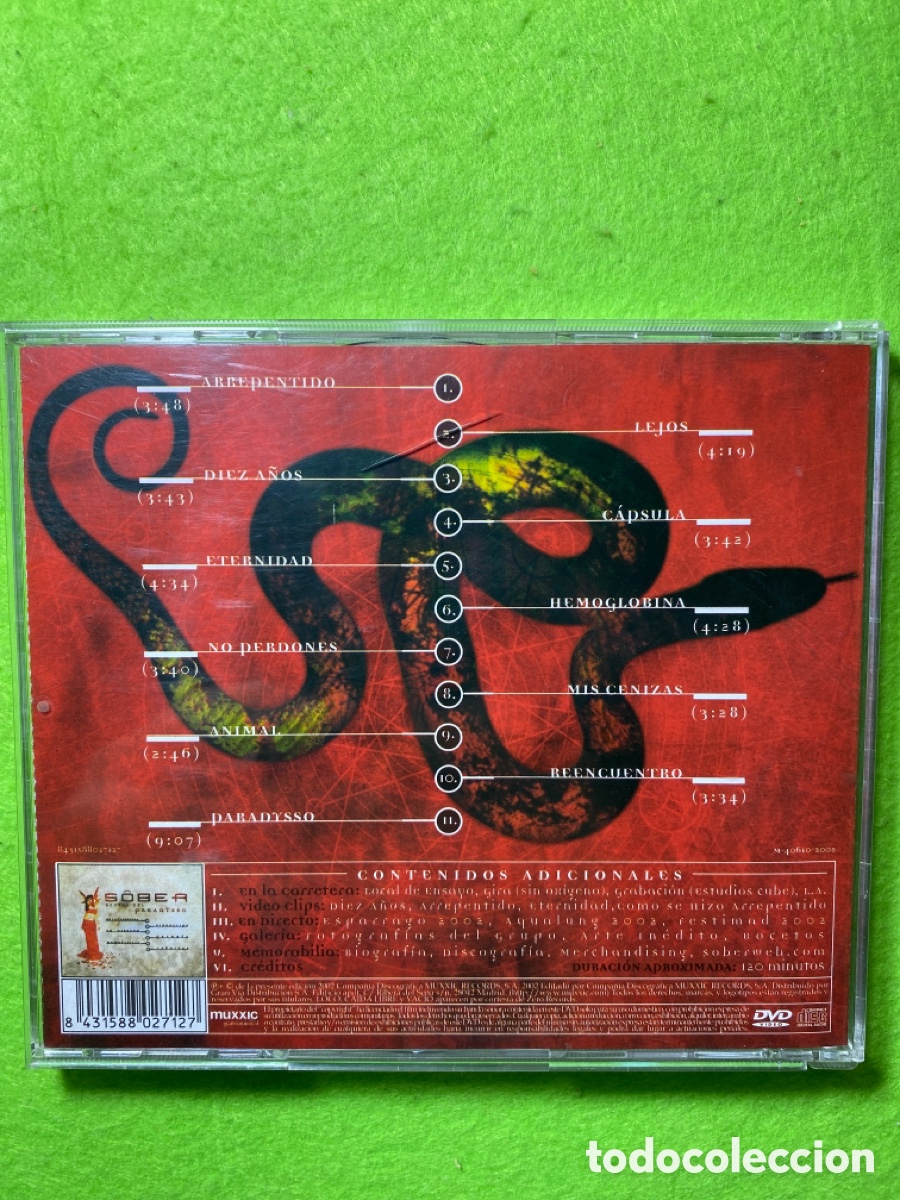 CDs de m&uacute;sica: Sober ( paradysso) cd m&aacute;s dvd - Foto 2