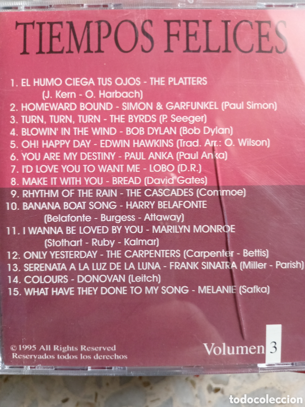 CDs de m&uacute;sica: CD TIEMPOS FELICES DYLAN SINATRA BREAD - Foto 2