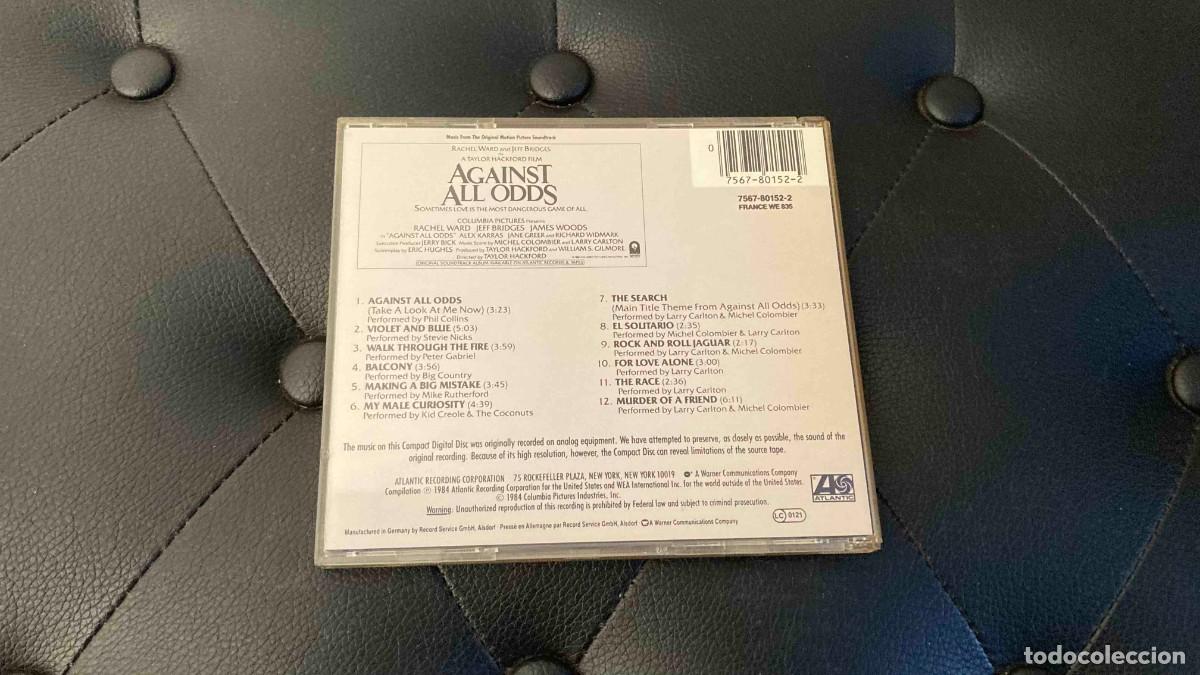 CDs de m&uacute;sica: CD. Banda sonora. Against all odds - Foto 2