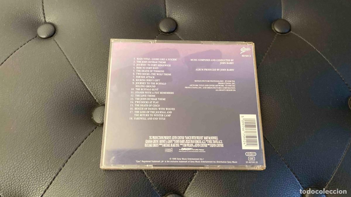 CDs de m&uacute;sica: CD. Banda sonora. Dances with wolves - Foto 2