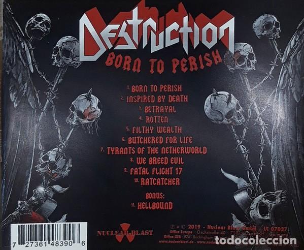 CDs de m&uacute;sica: Destruction &ndash; Born To Perish - CD Digipack - Foto 2