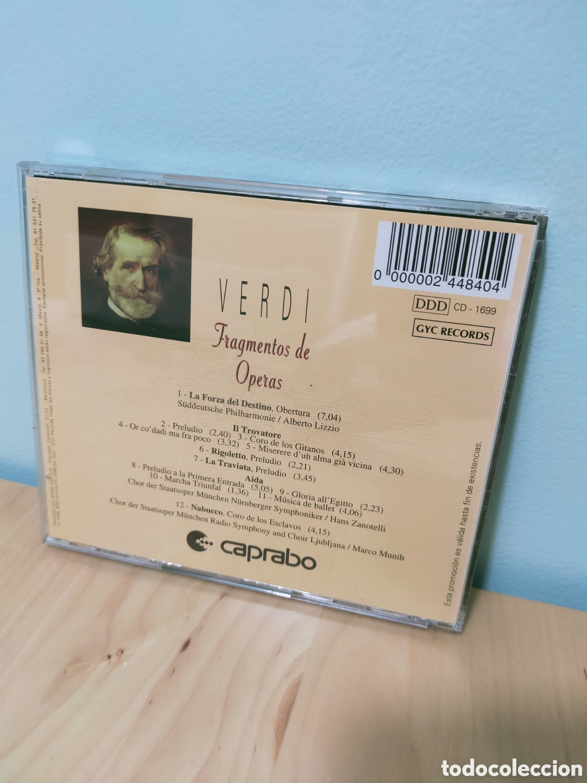 CDs de m&uacute;sica: CD Verdi Fragmentos de &Oacute;peras - Foto 2